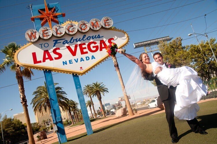 Boda en la Señal de Las Vegas