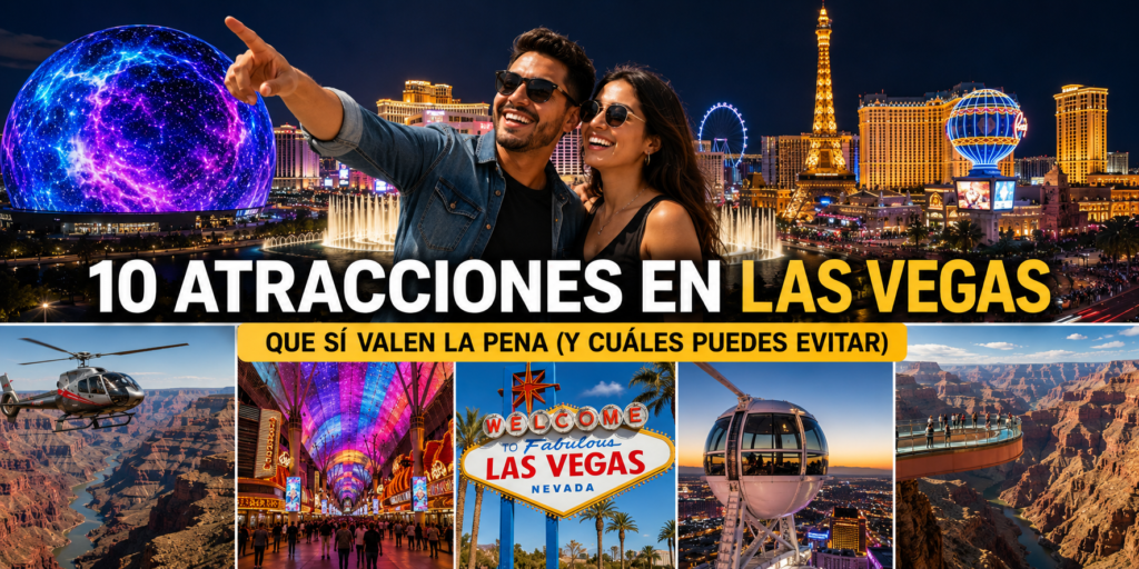 10 Atracciones en Las Vegas que SI valen la pena